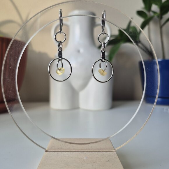 Dainty Crystal Accent Earrings - Picture 8 of 12